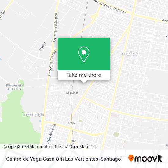 Mapa de Centro de Yoga Casa Om Las Vertientes