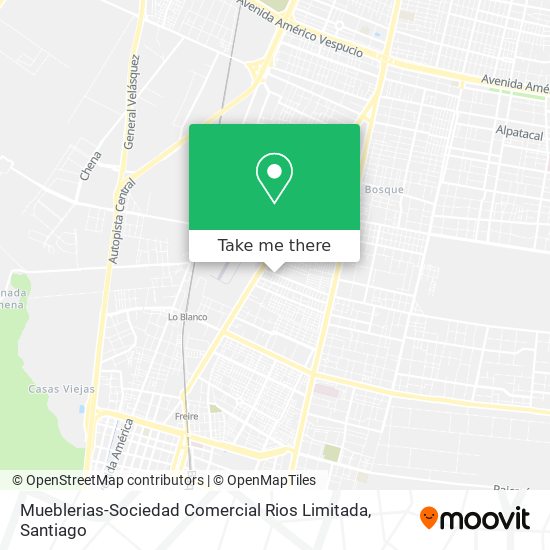 Mapa de Mueblerias-Sociedad Comercial Rios Limitada