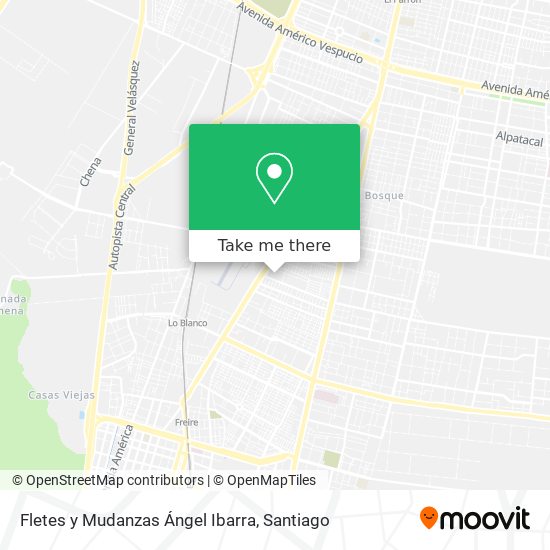 Fletes y Mudanzas Ángel Ibarra map