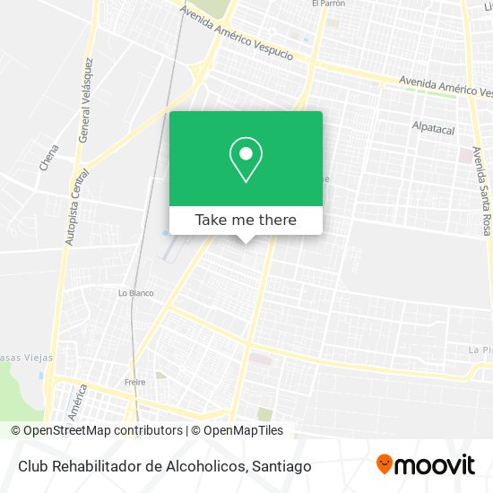 Club Rehabilitador de Alcoholicos map