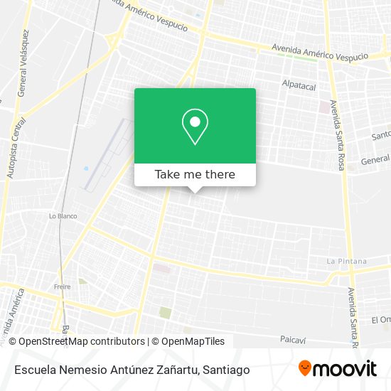 Escuela Nemesio Antúnez Zañartu map