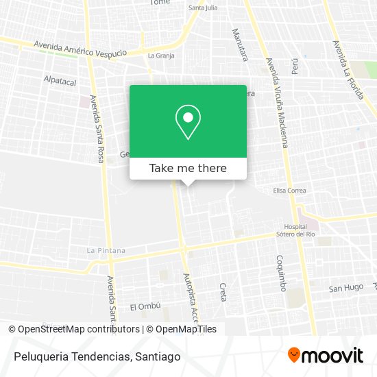 Mapa de Peluqueria Tendencias