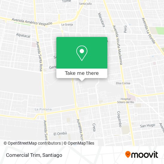 Mapa de Comercial Trim