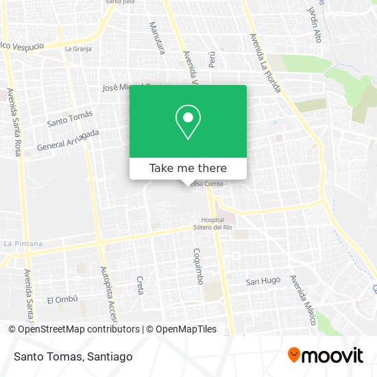 Santo Tomas map