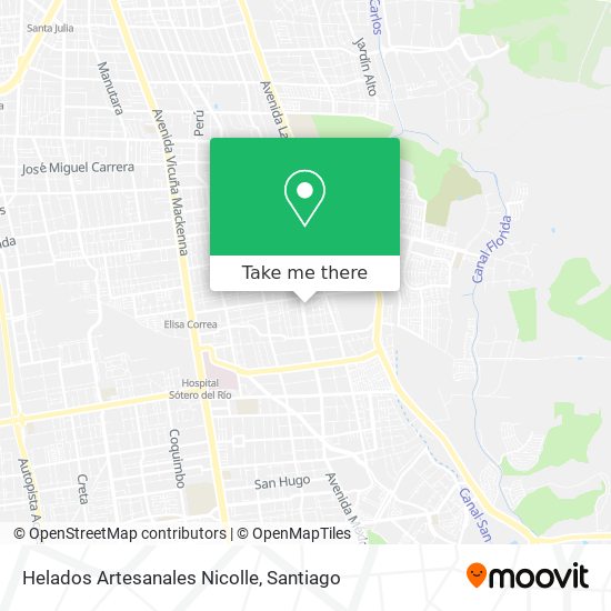 Mapa de Helados Artesanales Nicolle