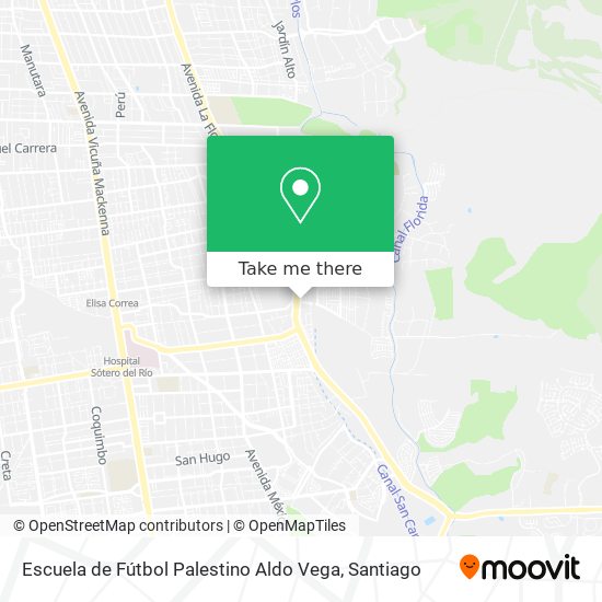 Escuela de Fútbol Palestino Aldo Vega map