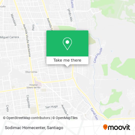 Sodimac Homecenter map