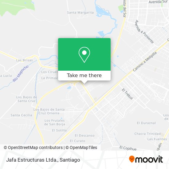 Jafa Estructuras Ltda. map