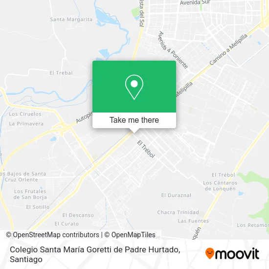 Colegio Santa María Goretti de Padre Hurtado map