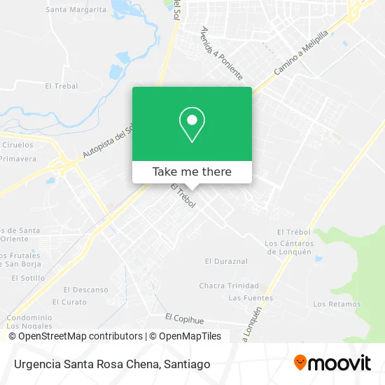 Urgencia Santa Rosa Chena map