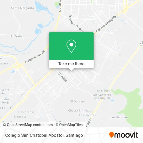 Colegio San Cristobal Apostol map