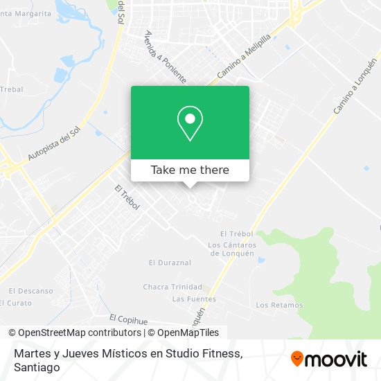 Martes y Jueves Místicos en Studio Fitness map