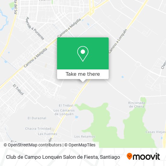 Club de Campo Lonquén Salon de Fiesta map