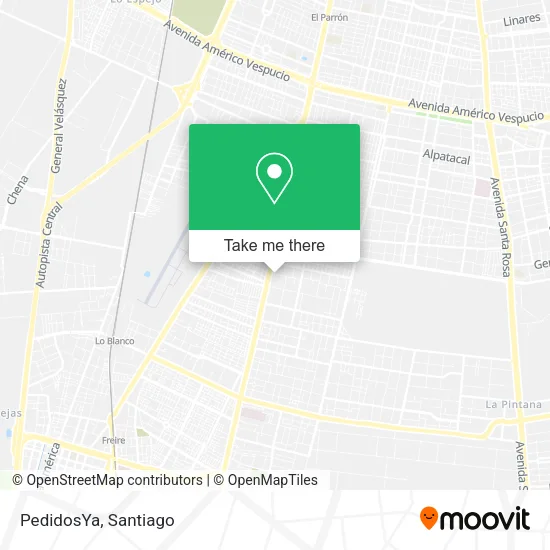 PedidosYa map