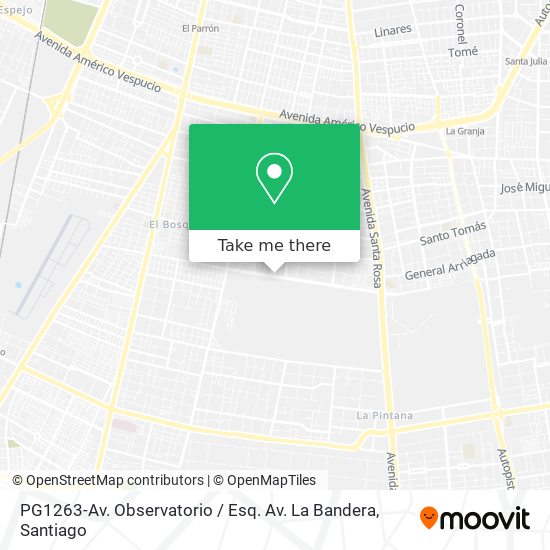 PG1263-Av. Observatorio / Esq. Av. La Bandera map