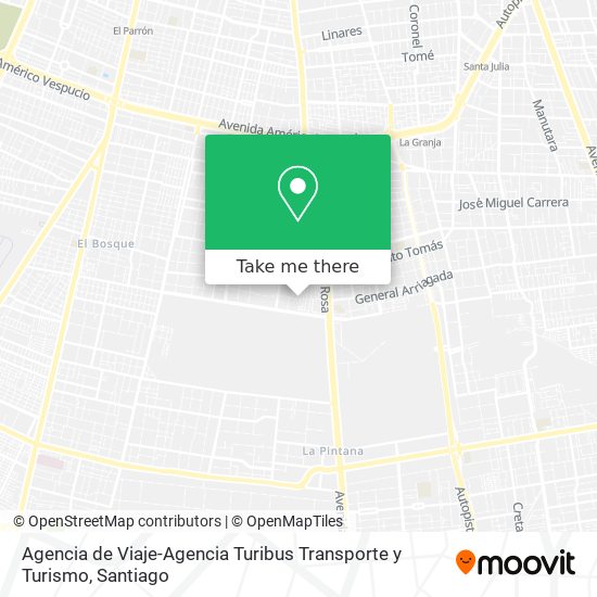 Mapa de Agencia de Viaje-Agencia Turibus Transporte y Turismo