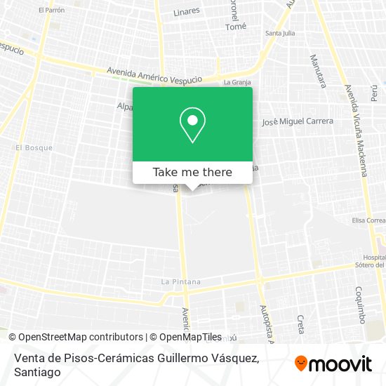 Venta de Pisos-Cerámicas Guillermo Vásquez map