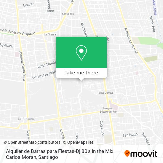 Alquiler de Barras para Fiestas-Dj 80's in the Mix Carlos Moran map