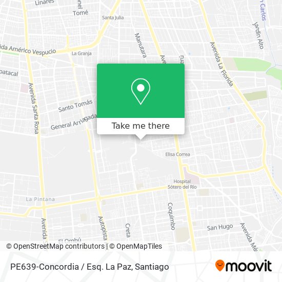 PE639-Concordia / Esq. La Paz map