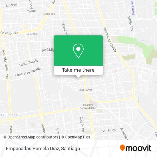 Empanadas Pamela Díaz map