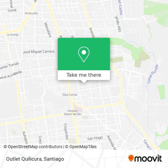 Outlet Quilicura map