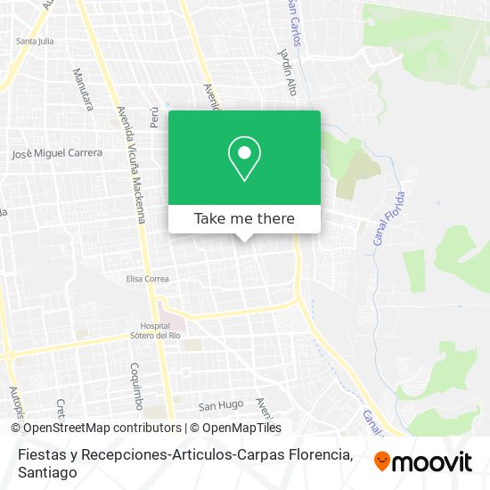 Mapa de Fiestas y Recepciones-Articulos-Carpas Florencia