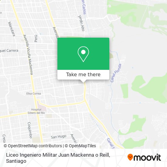 Liceo Ingeniero Militar Juan Mackenna o Reill map