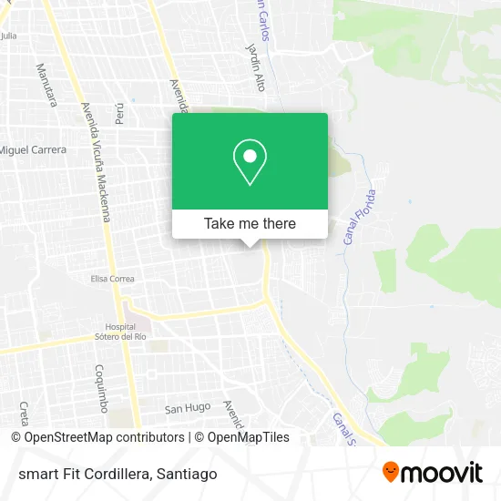 smart Fit Cordillera map