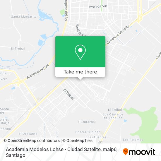 Academia Modelos Lohse - Ciudad Satélite, maipú map