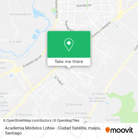 Academia Modelos Lohse - Ciudad Satélite, maipú map
