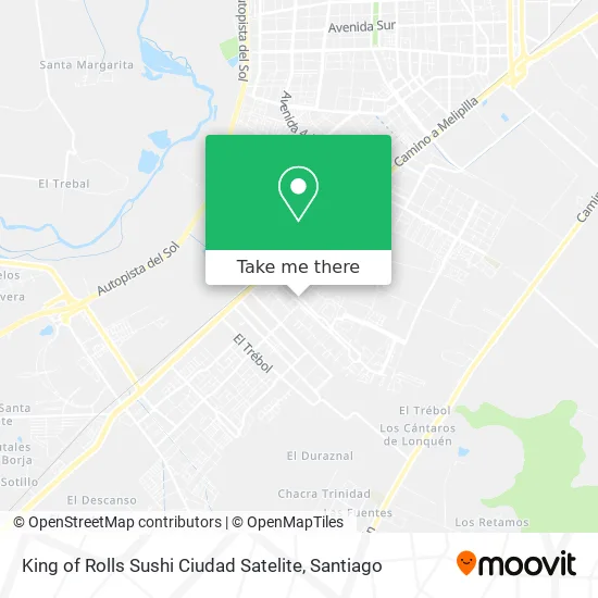 King of Rolls Sushi Ciudad Satelite map
