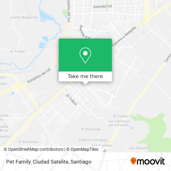 Pet Family. Ciudad Satelite map