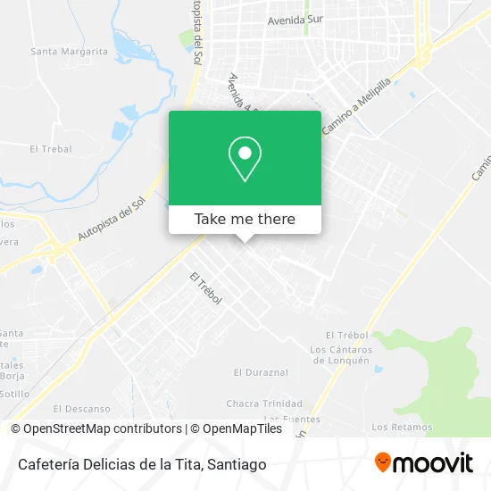 Mapa de Cafetería Delicias de la Tita