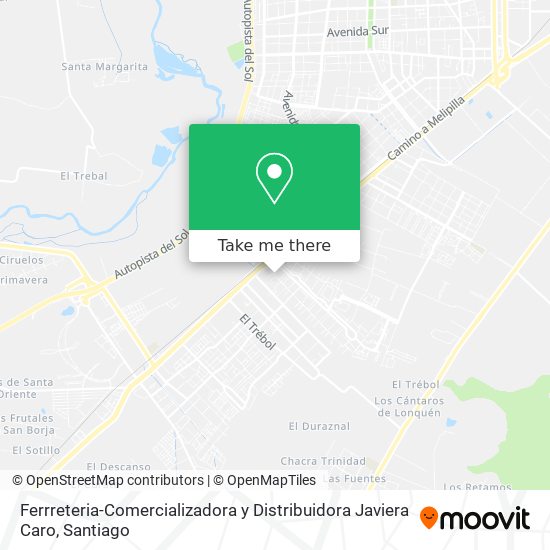 Ferrreteria-Comercializadora y Distribuidora Javiera Caro map