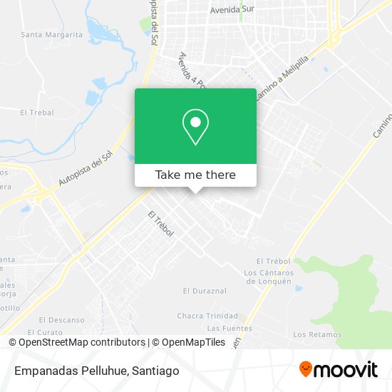 Empanadas Pelluhue map