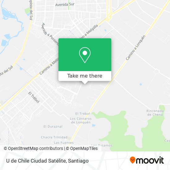 U de Chile Ciudad Satélite map