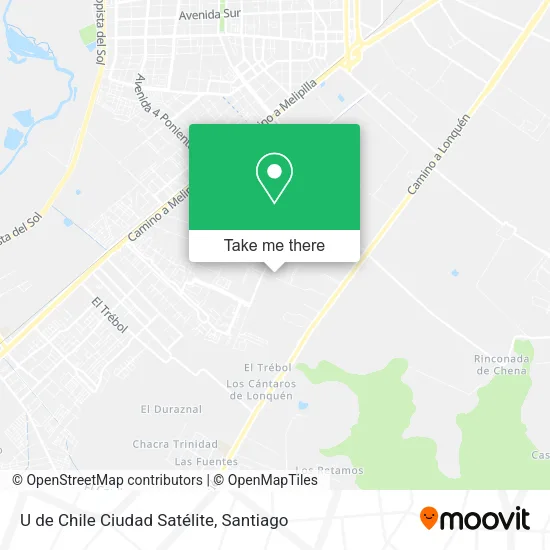 U de Chile Ciudad Satélite map