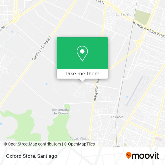 Mapa de Oxford Store