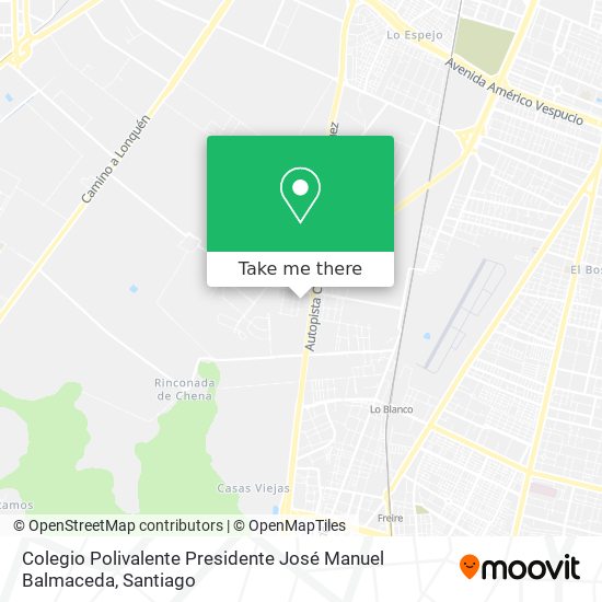 Colegio Polivalente Presidente José Manuel Balmaceda map