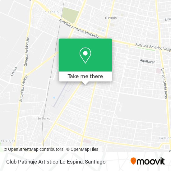 Club Patinaje Artístico Lo Espina map