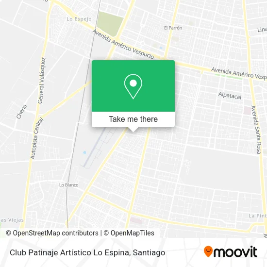 Club Patinaje Artístico Lo Espina map