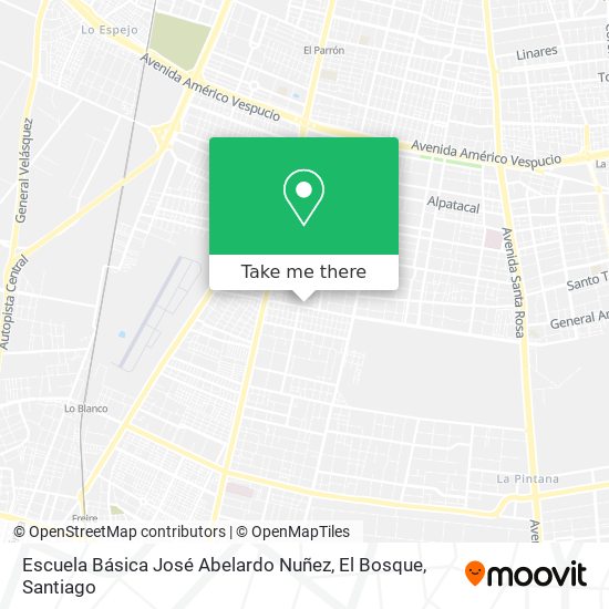 Mapa de Escuela Básica José Abelardo Nuñez, El Bosque