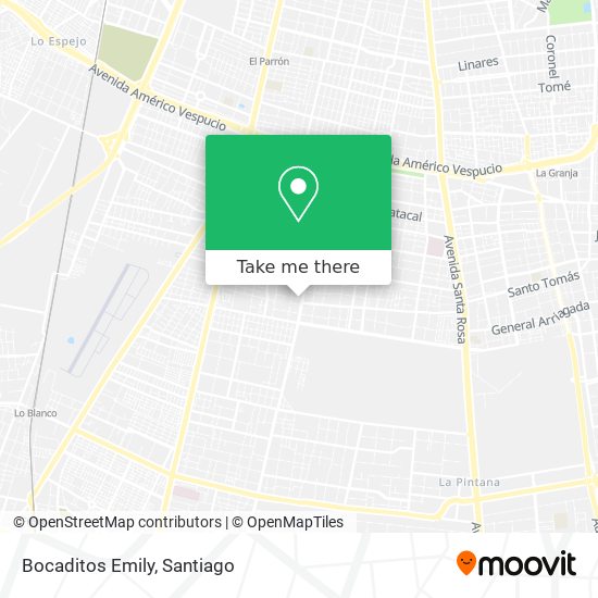 Bocaditos Emily map