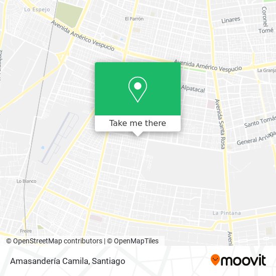 Amasandería Camila map
