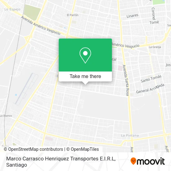 Marco Carrasco Henriquez Transportes E.I.R.L map