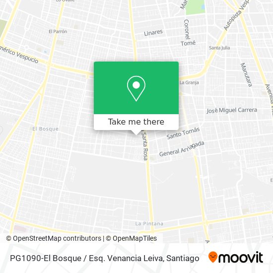 PG1090-El Bosque / Esq. Venancia Leiva map
