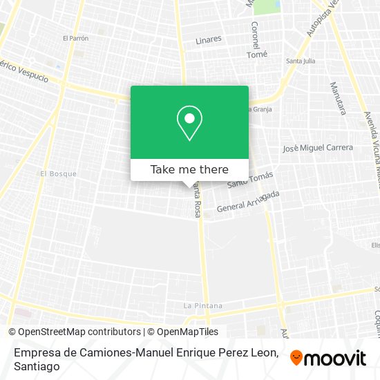 Empresa de Camiones-Manuel Enrique Perez Leon map