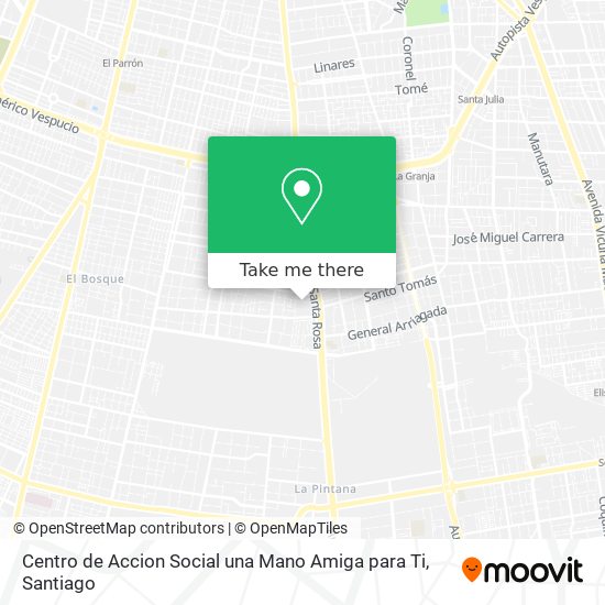 Centro de Accion Social una Mano Amiga para Ti map