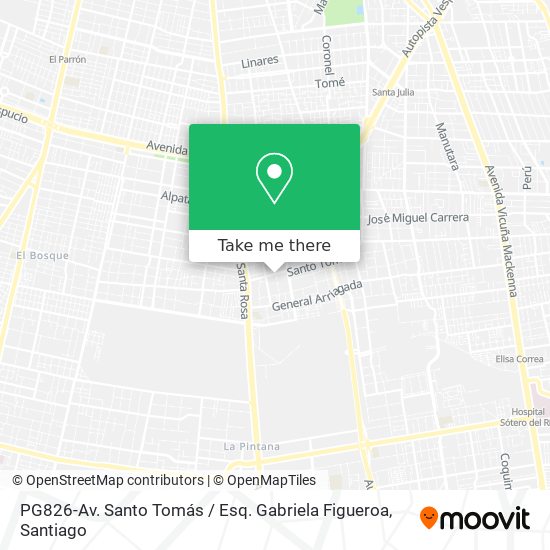 PG826-Av. Santo Tomás / Esq. Gabriela Figueroa map