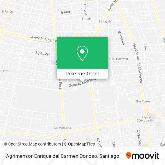 Agrimensor-Enrique del Carmen Donoso map